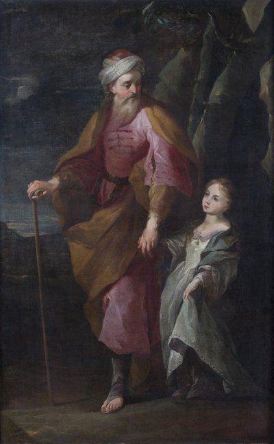 St Joachim and the Virgin Mary by Unbekannt Unbekannt